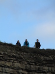 SX25491 Jenni, Libby and Matt on top of clifs.jpg